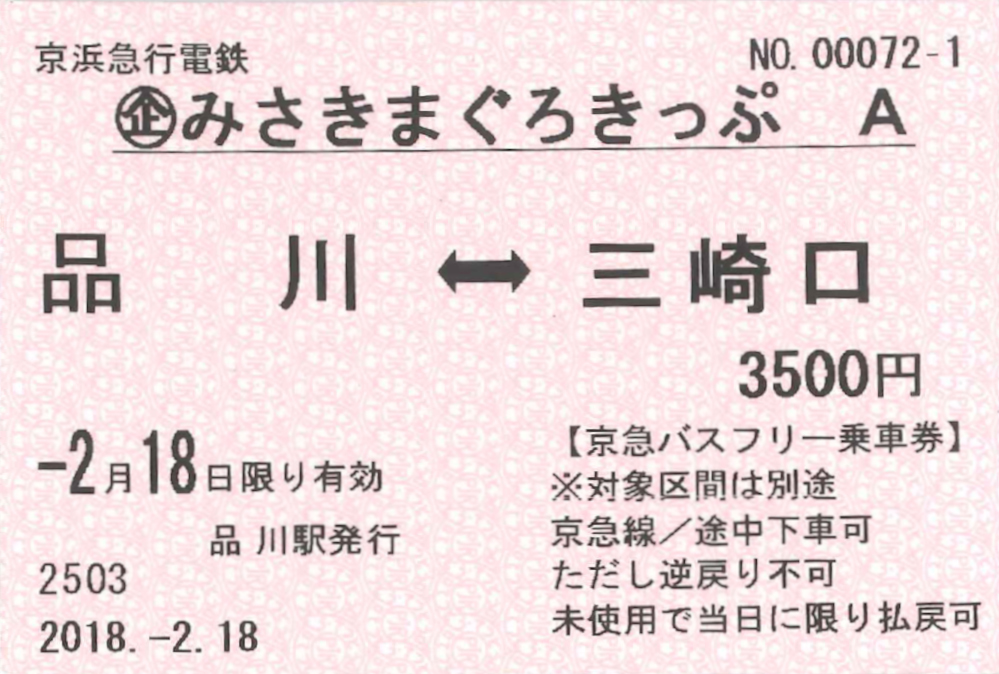Misaki Maguro Day Trip Ticket and KEIKYU Misaki Maguro Pass